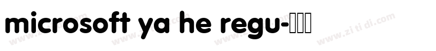 microsoft ya he regu字体转换